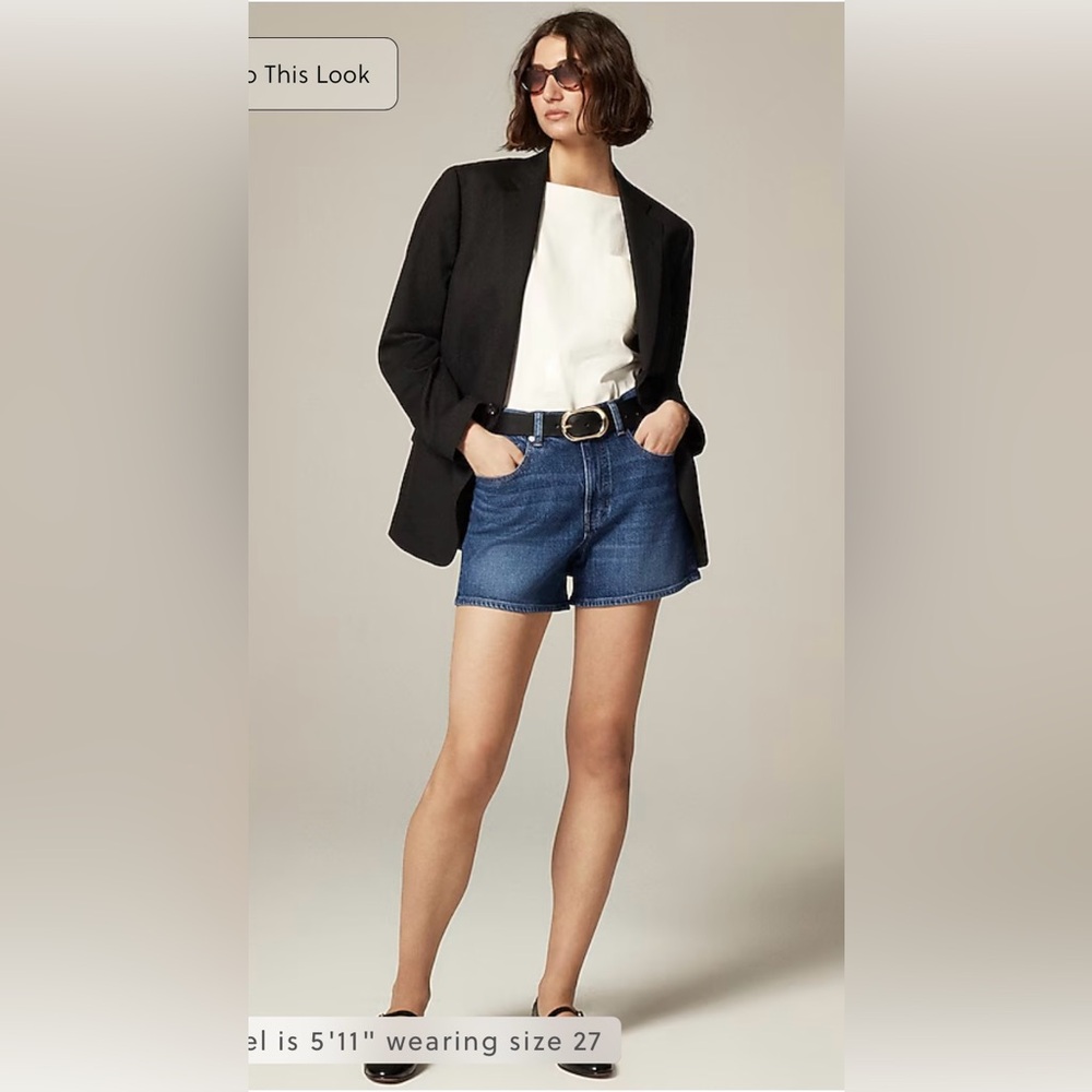 J.Crew NWOT High-rise denim short in Henry Louie wash